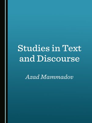 cover image of Studies in Text and Discourse